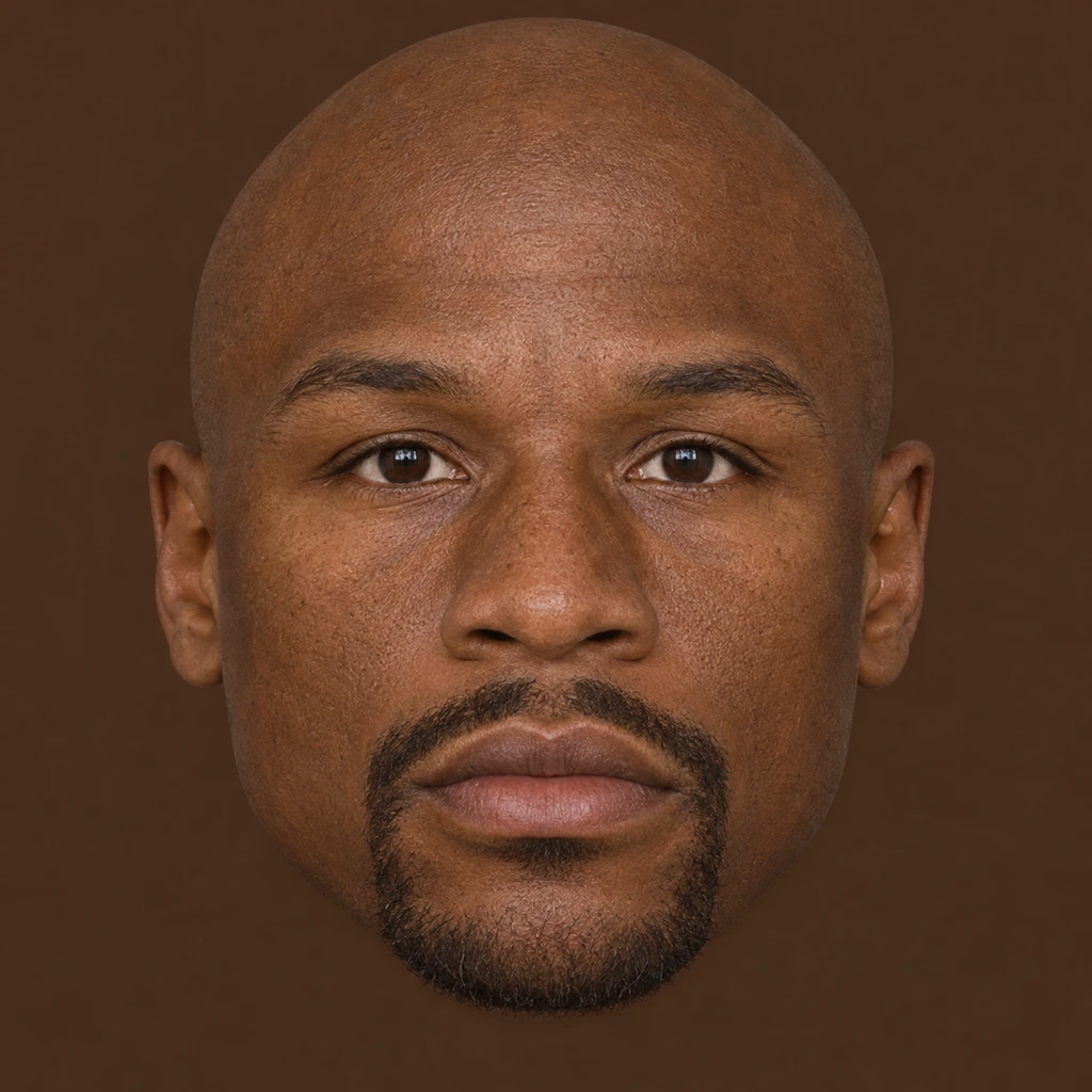 Generated Floyd Mayweather likeness study for the game
